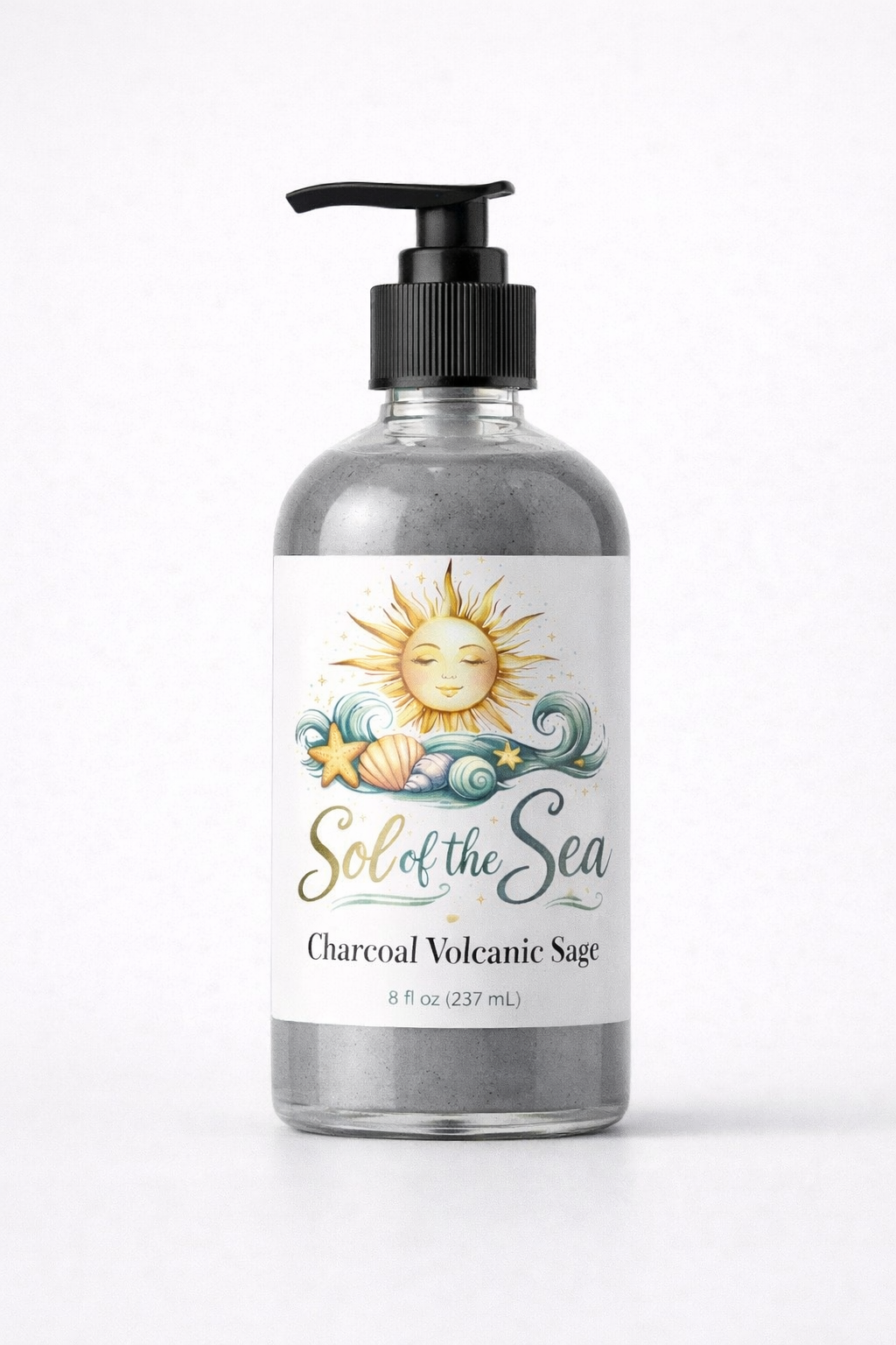Charcoal Volcanic Sage Body Wash